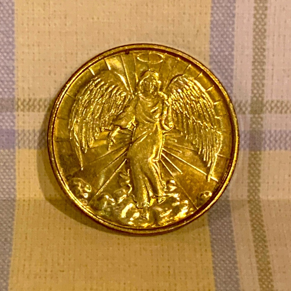 🎁‼️ Gold Angel Coin - Double-sided